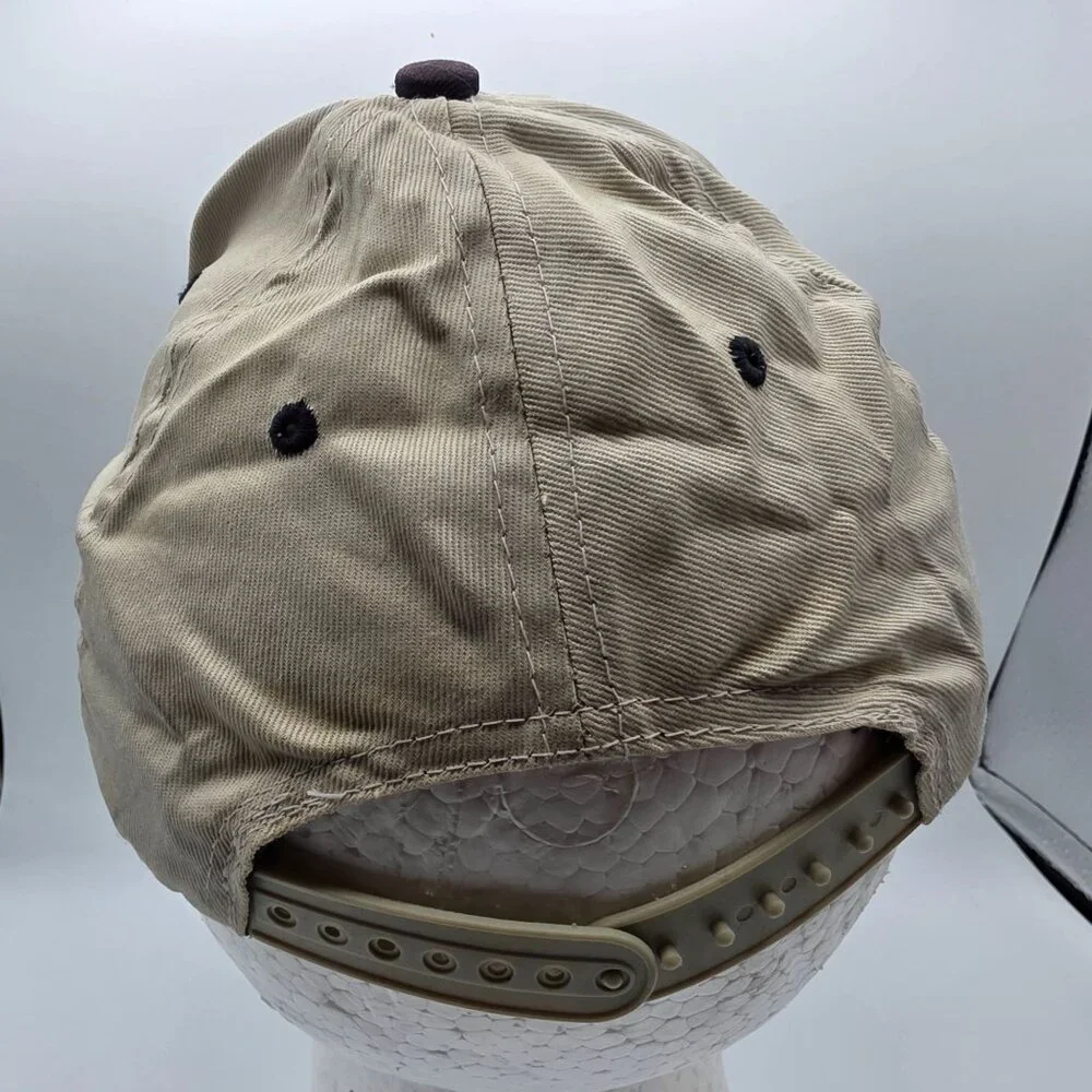 Pier 55 Shirt Company Seattle Adjustable Snapback Hat Beige One Size Casual Cap